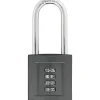ABUS KODEHÆNGELÅS 158/50 HB80 HÆNGELÅS 121X52X80 MM GRÅ 1 STK