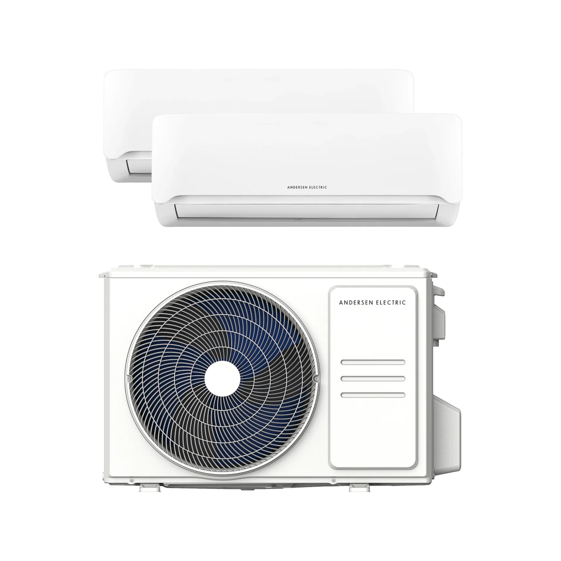 ANDERSEN ELECTRIC AE DUO, WIFI VARMEPUMPE 60M2 + 70M2