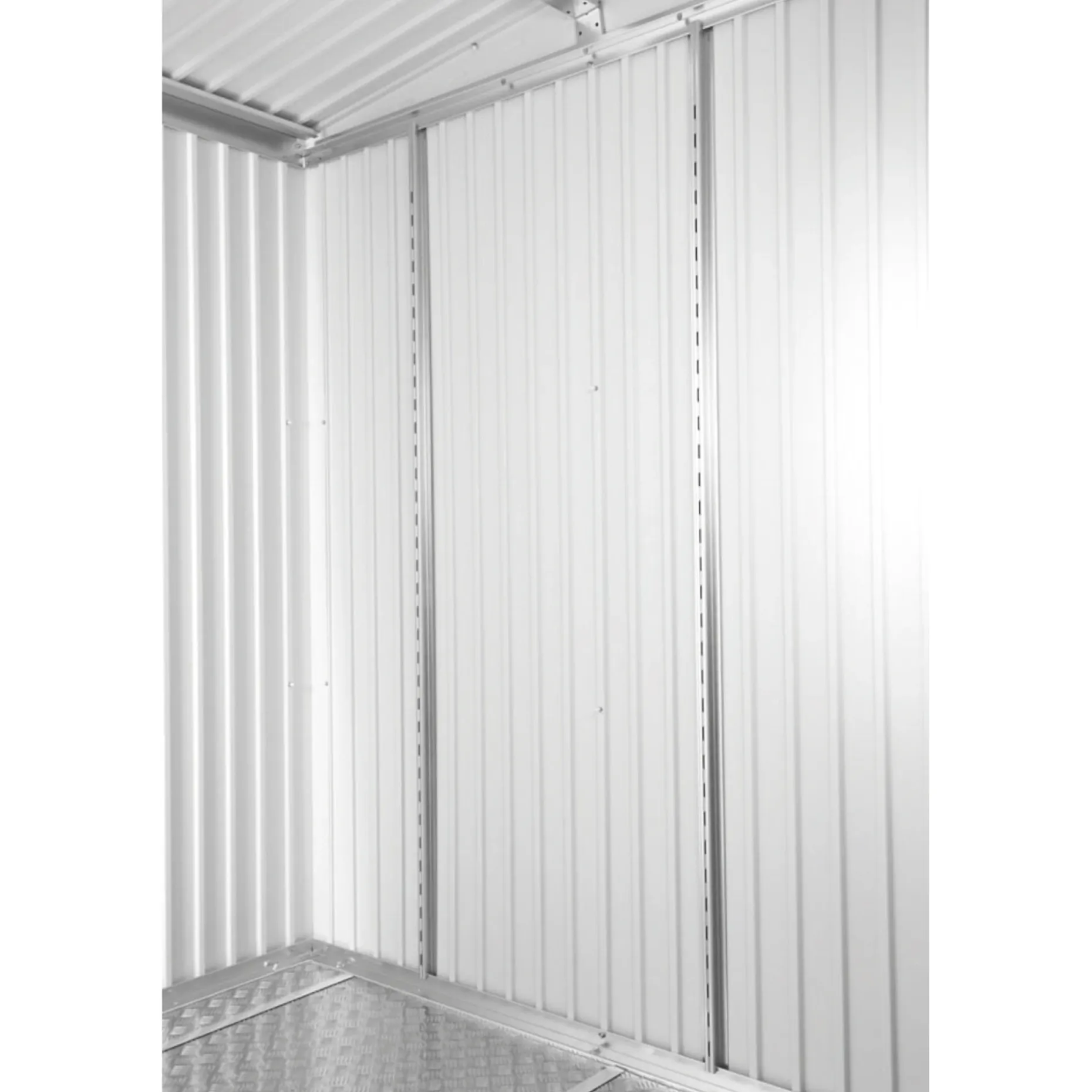BIOHORT 173 CM VÆGSKINNE ALUMINIUMSGRÅ