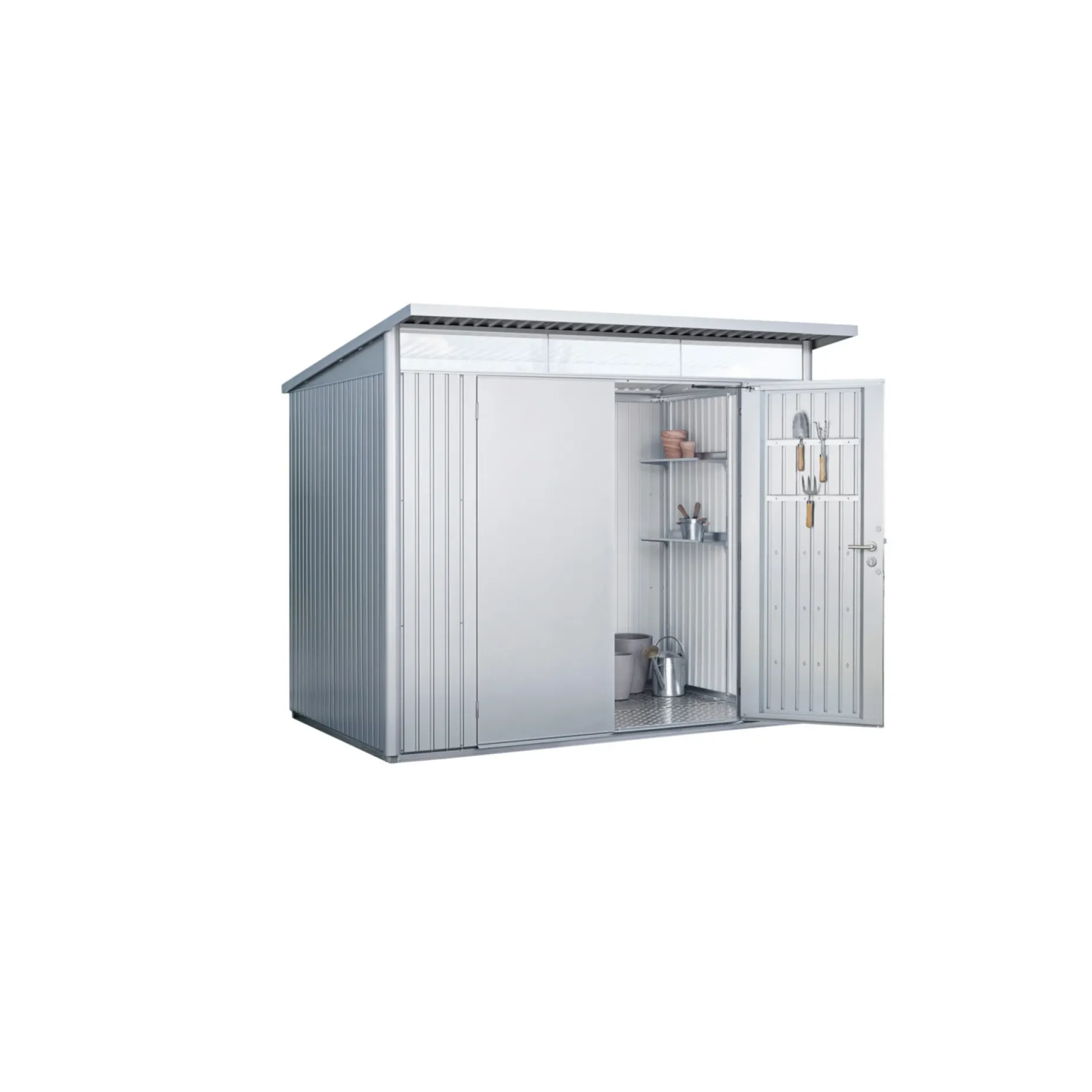 BIOHORT AVANTGARDE A5 REDSKABSRUM SØLV METALLIC 5,72 M2