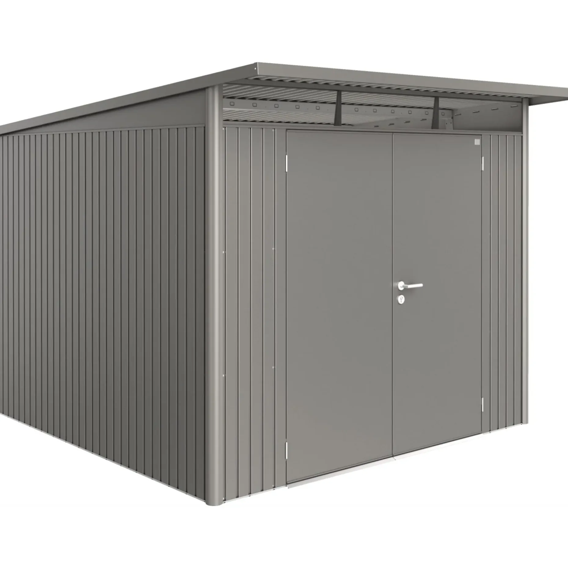 BIOHORT AVANTGARDE A7 REDSKABSRUM KVARTSGRÅ METALLIC 7,8 M2