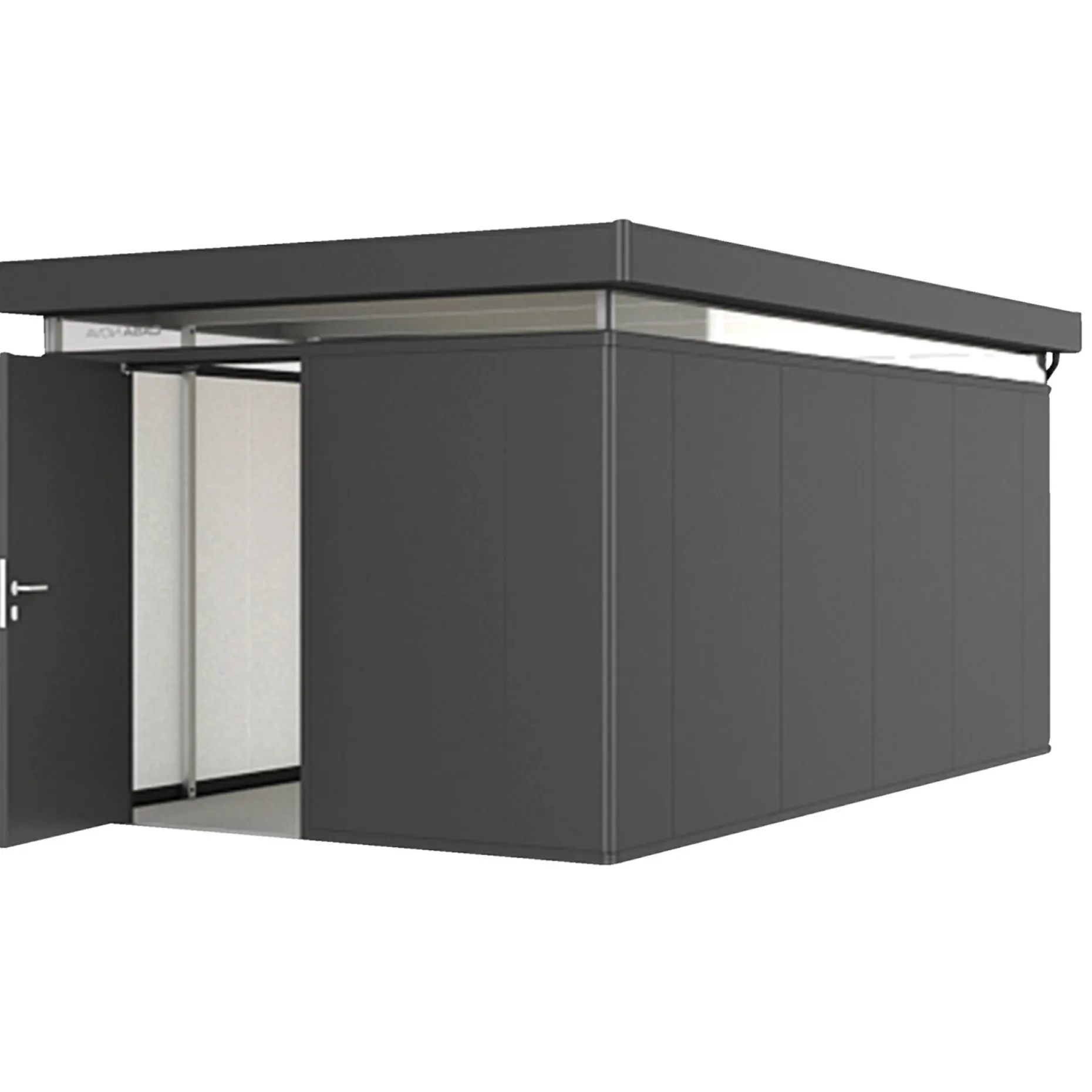 BIOHORT CASANOVA CASANOVA REDSKABSRUM MØRKEGRÅ METALLIC 17,49 M2