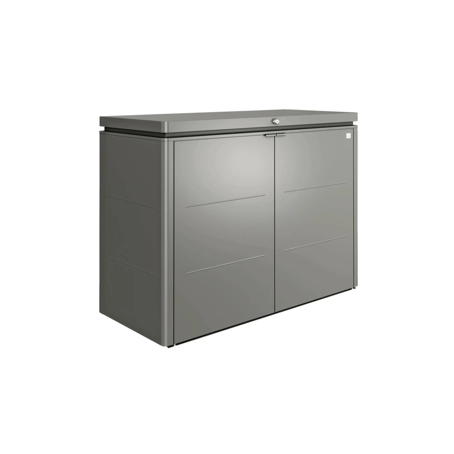 BIOHORT HIGHBOARD STR. 160 HYNDEBOKS KVARTSGRÅ METALLIC