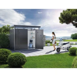 BIOHORT HIGHLINE H3 REDSKABSRUM MØRKEGRÅ METALLIC 6,46 M2