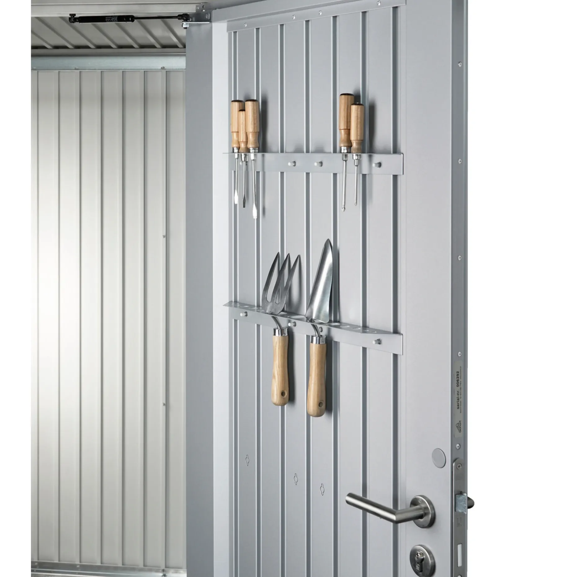 BIOHORT PANORAMA P2 REDSKABSRUM SØLV METALLIC 5,41 M2