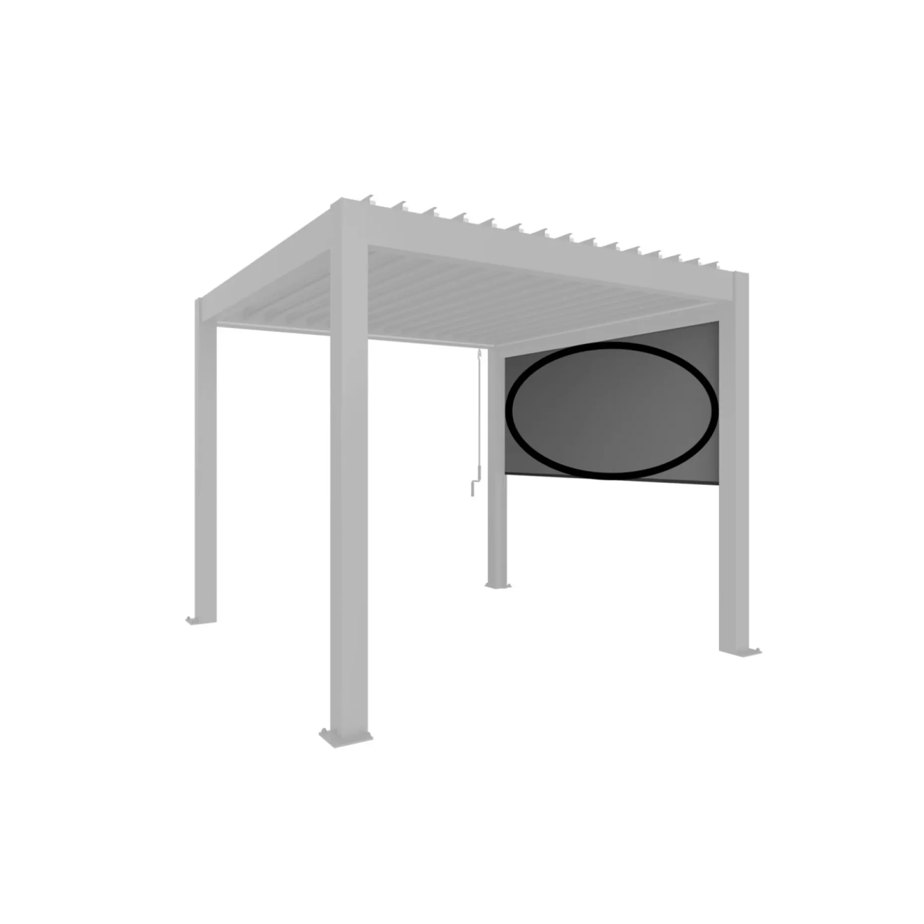 BIOHORT SOLSKÆRM PERGOLA 2.35 X 2.72 M