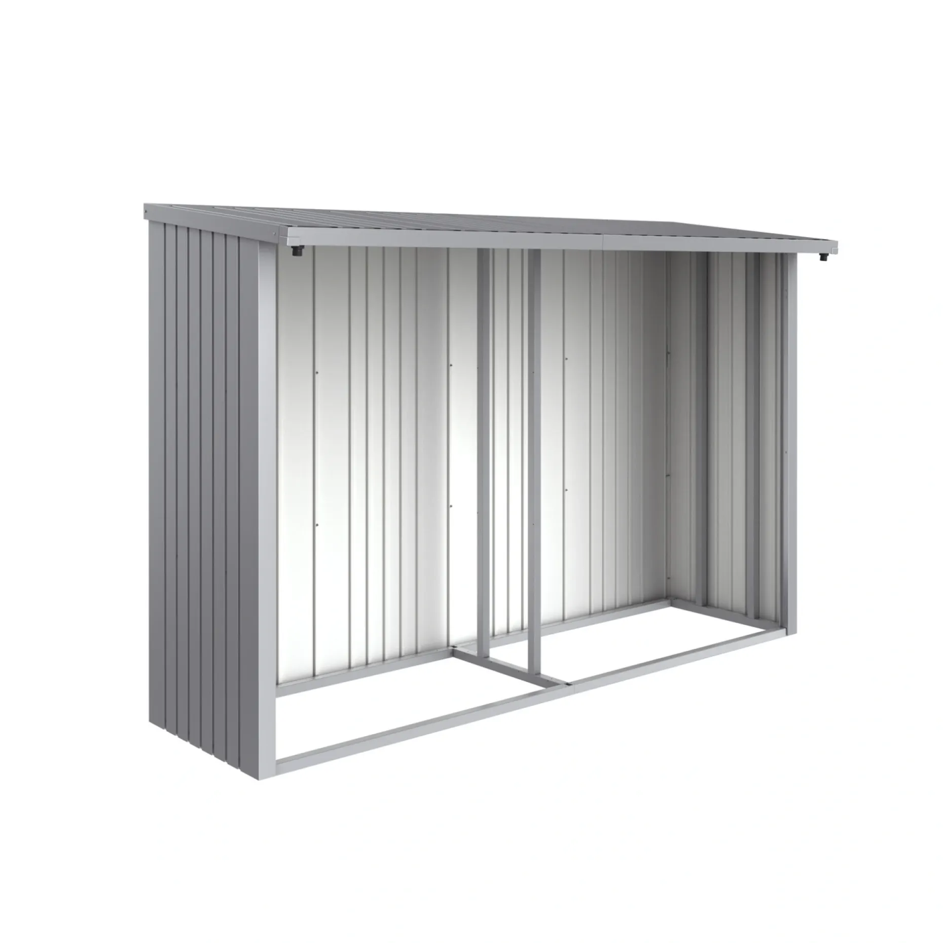 BIOHORT WOODSTOCK 300 BAGVÆG SØLV METAL 0,41 M2