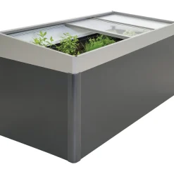BIOHORT 2X1 MISTBÆNK MØRKEGRÅ METALLIC