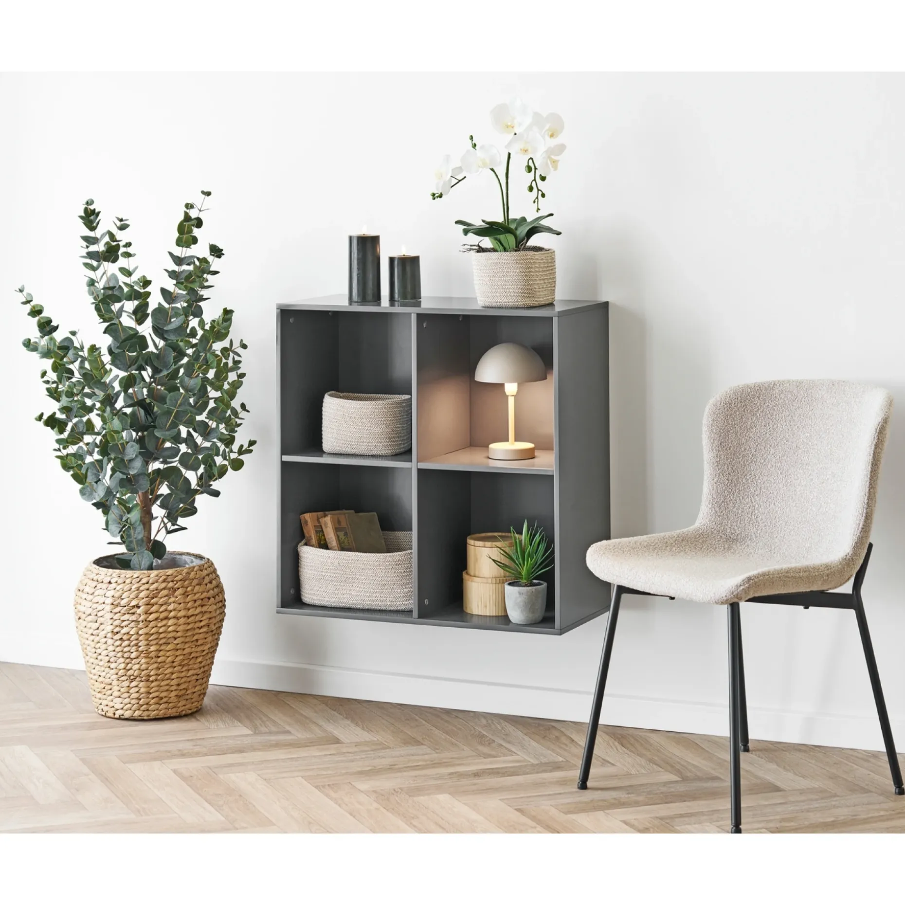 BOLIGINTERIØR EUKALYPTUS TRÆ KUNSTIG PLANTE 120 CM