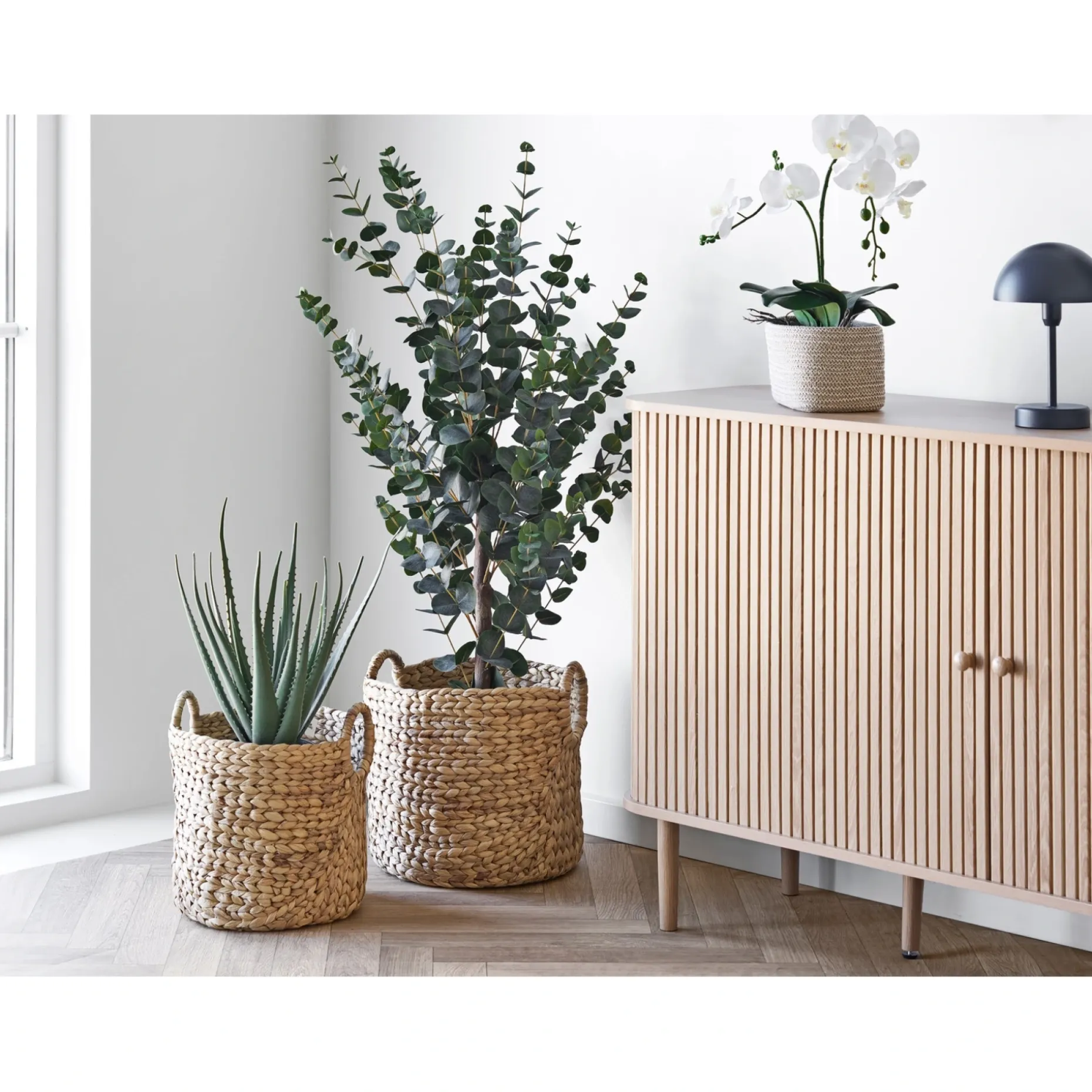 BOLIGINTERIØR EUKALYPTUS TRÆ KUNSTIG PLANTE 120 CM