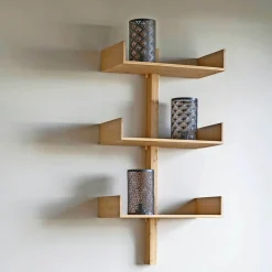BOLIGINTERIØR HYLDE BAMBUS 108 X 50 X 25 CM