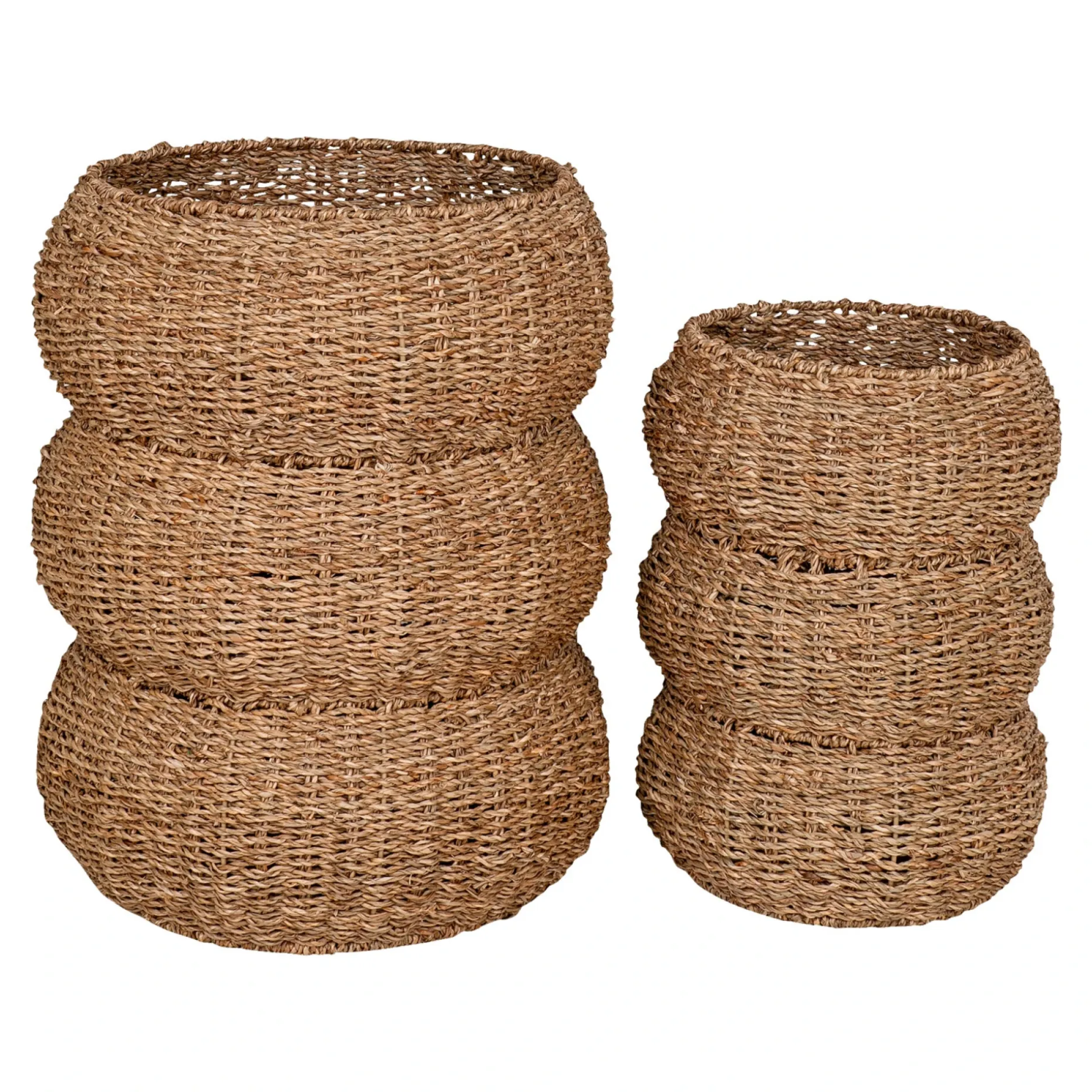 BOLIGINTERIØR KURVESÆT NATUR H35/H45 CM