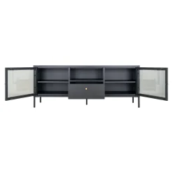 BOLIGINTERIØR NELA TV-BÆNK SORT 60 X 160 X 35 CM