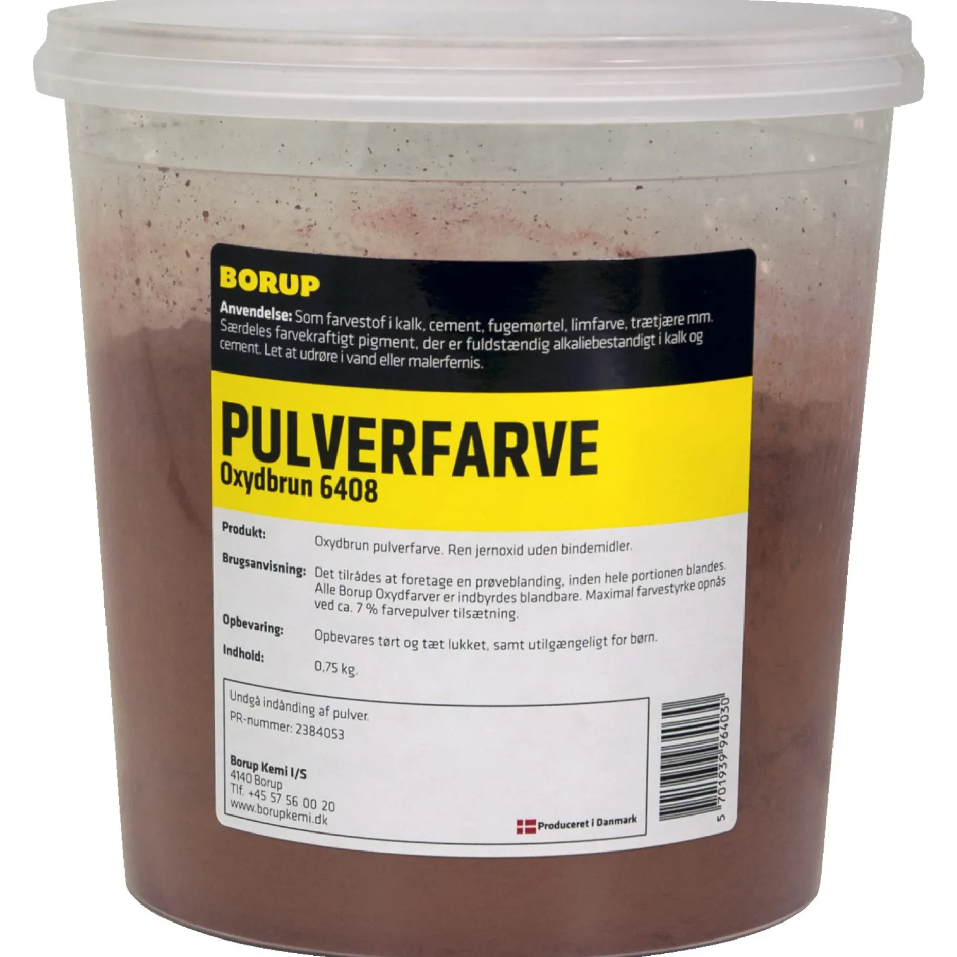 BORUP 6408 OXYDFARVE 750 G BRUN