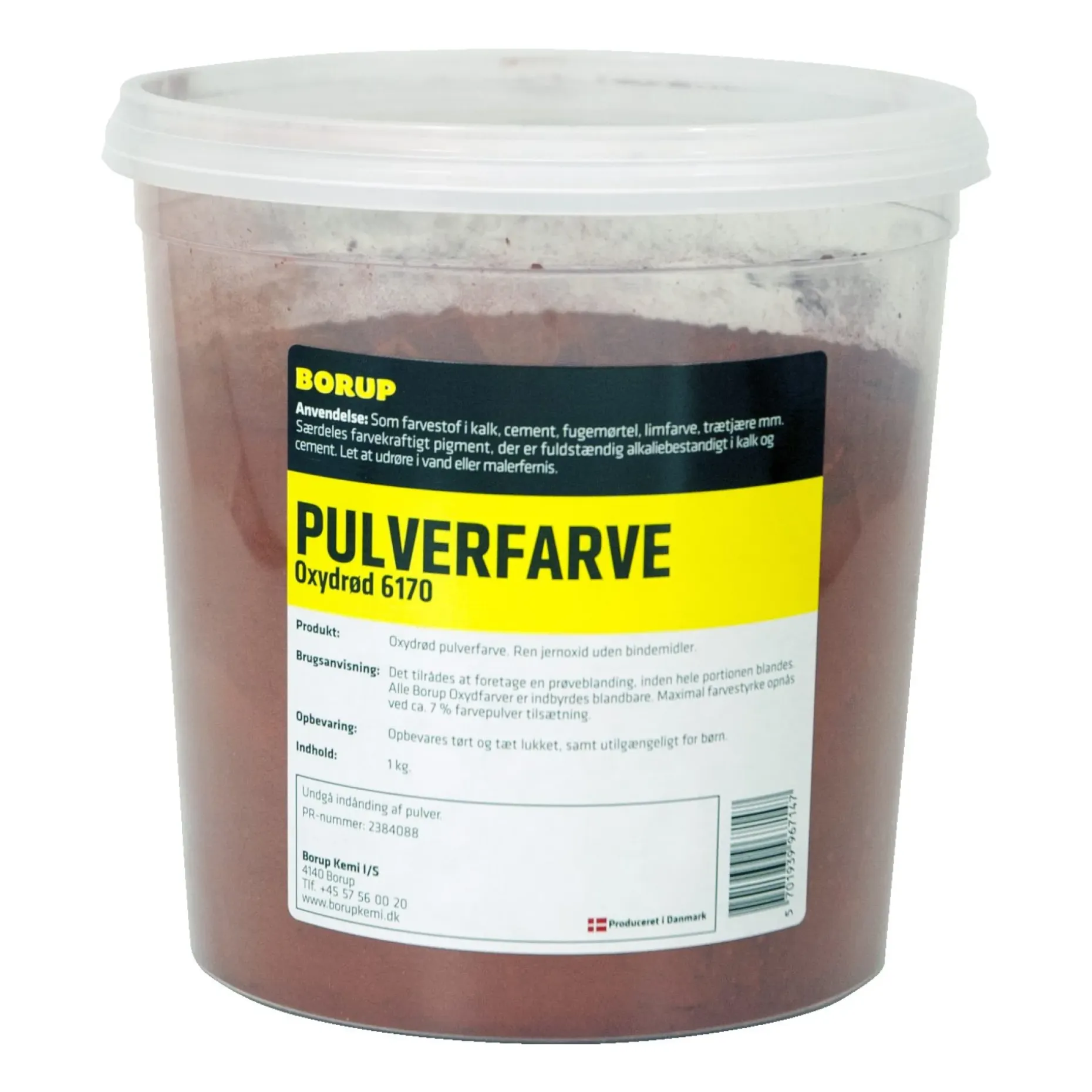 BORUP 6170 OXYDFARVE 1 KG RØD