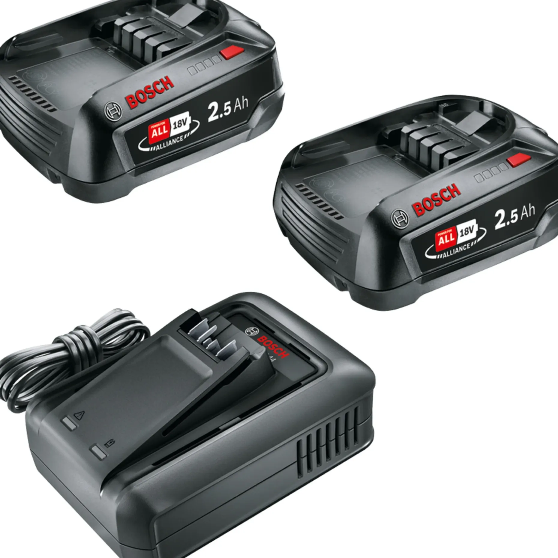 BOSCH 1600A031T5 BATTERI OG LADER 18V 2,5 AH