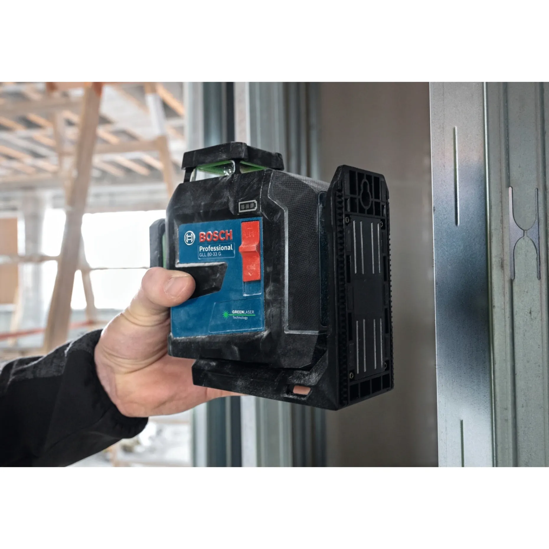 BOSCH PRO GLL 80-33 G LINJELASER 30 M / MED MODTAGER 80 M