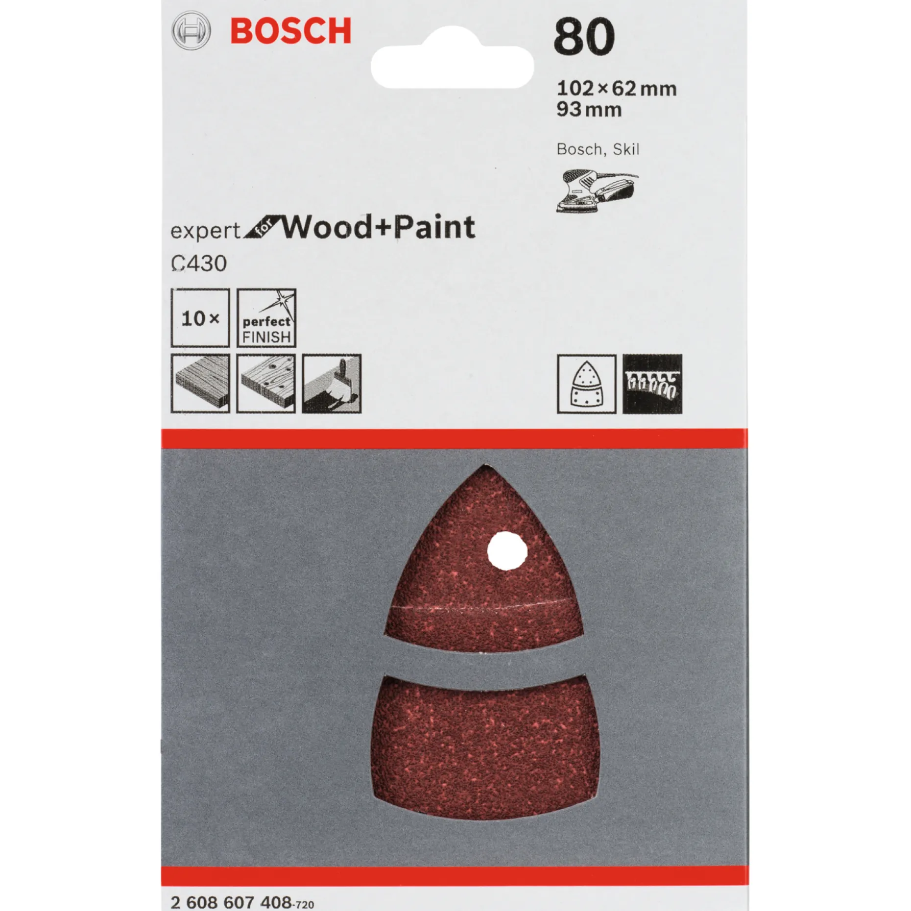 BOSCH REDWOOD SLIBEARK 80 10 STK