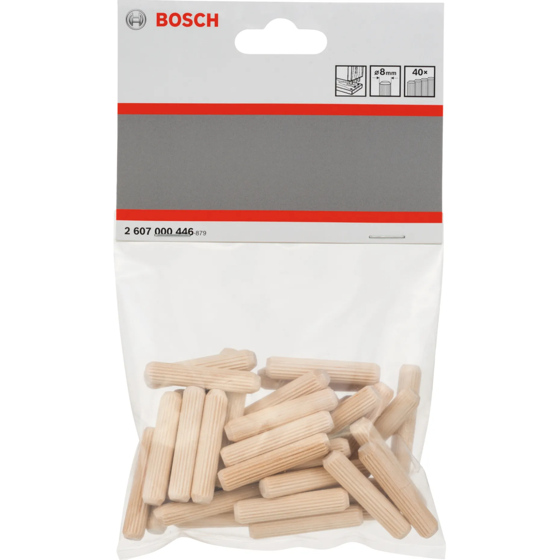 BOSCH TILBEHØR PRO TRÆDYVEL 8X40 MM 40 STK