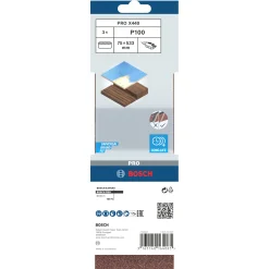 BOSCH X440 75X533MM SLIBEBÅND 100 3 STK