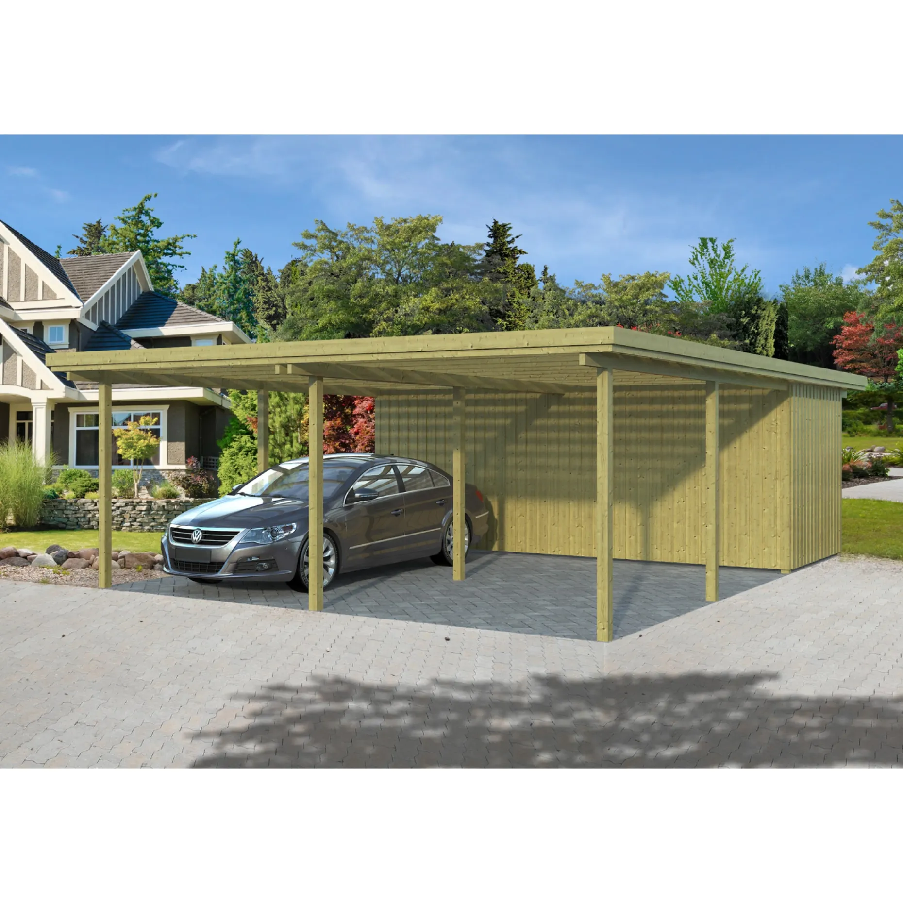BYG-SELV LYNGE 2.1 CARPORT 48 M2