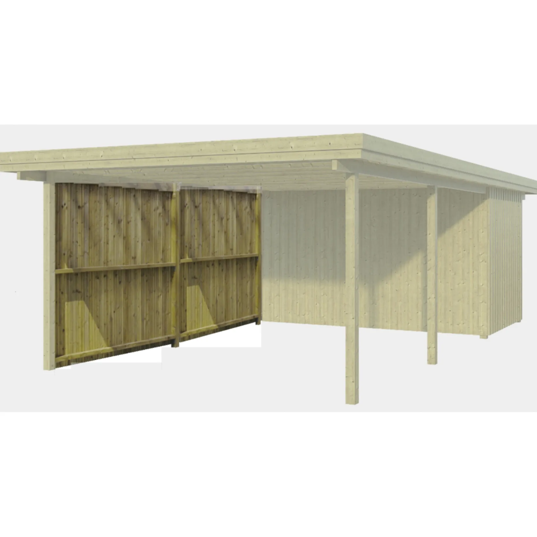 BYG-SELV LYNGE 1.6 INKL. BEKLÆDNING CARPORT 33 M2