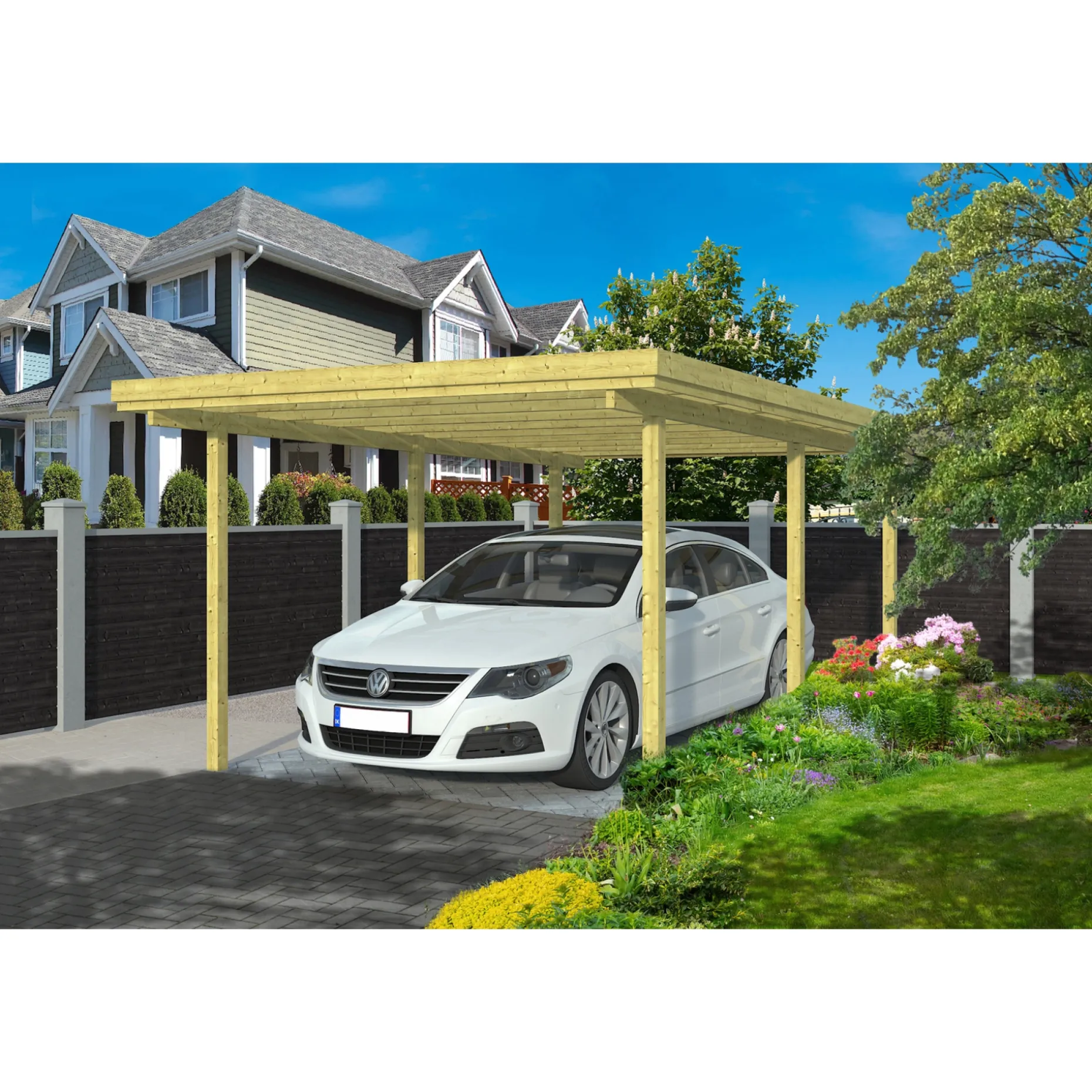 BYG-SELV LYNGE 1.0E CARPORT 18 M2