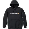 CARHARTT CARHARTT SWEATSHIRT SIGNATURE-1708724 HÆTTETRØJE XL SORT