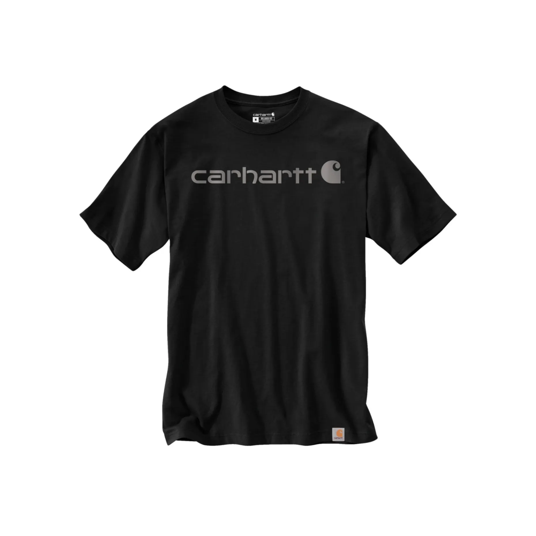 CARHARTT CORE LOGO T-SHIRT L SORT/GRÅ