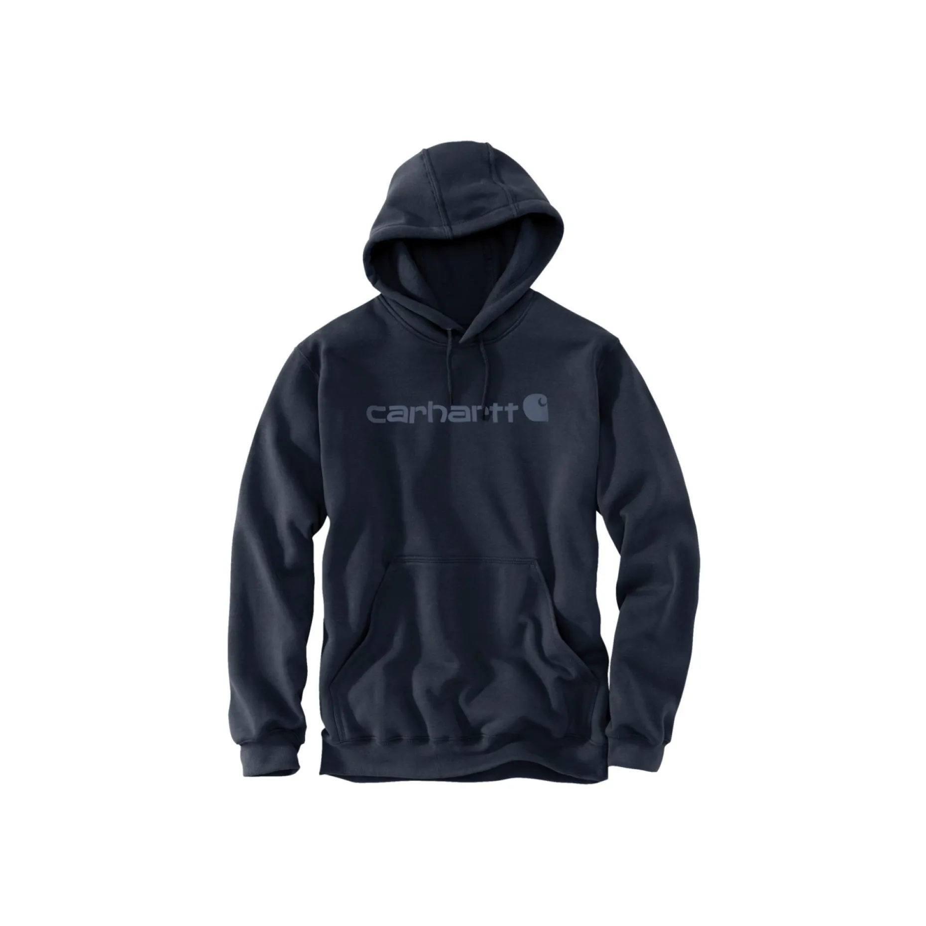 CARHARTT MARQUETTE LOGO SWEATSHIRT HÆTTETRØJE S NAVY BLÅ
