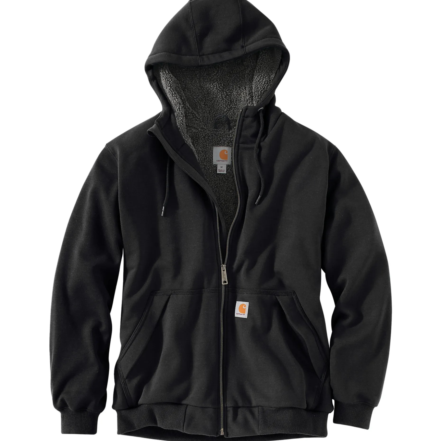 CARHARTT SHERPA LINED MIDWEIGHT ZIP SWEATJAKKE L SORT