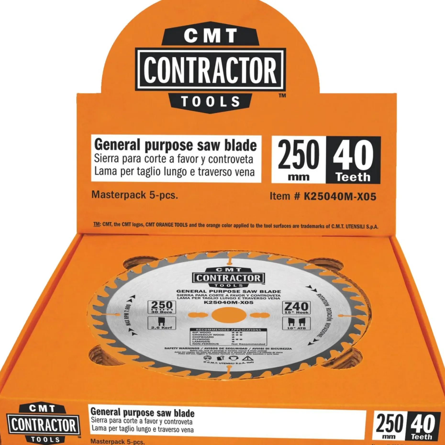 CMT CONTRACTOR Z24 RUNDSAVKLINGEPAKKE 216X30 MM