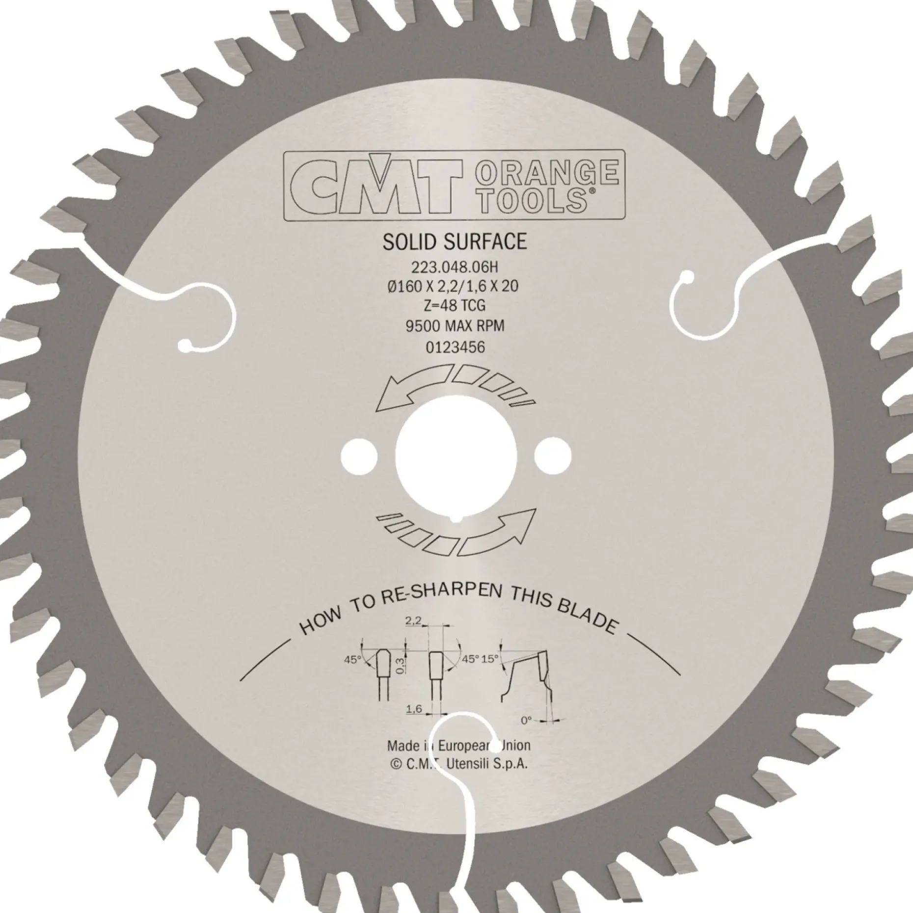 CMT Z48TF DYKSAVSKLINGE 160X2,2X20 MM