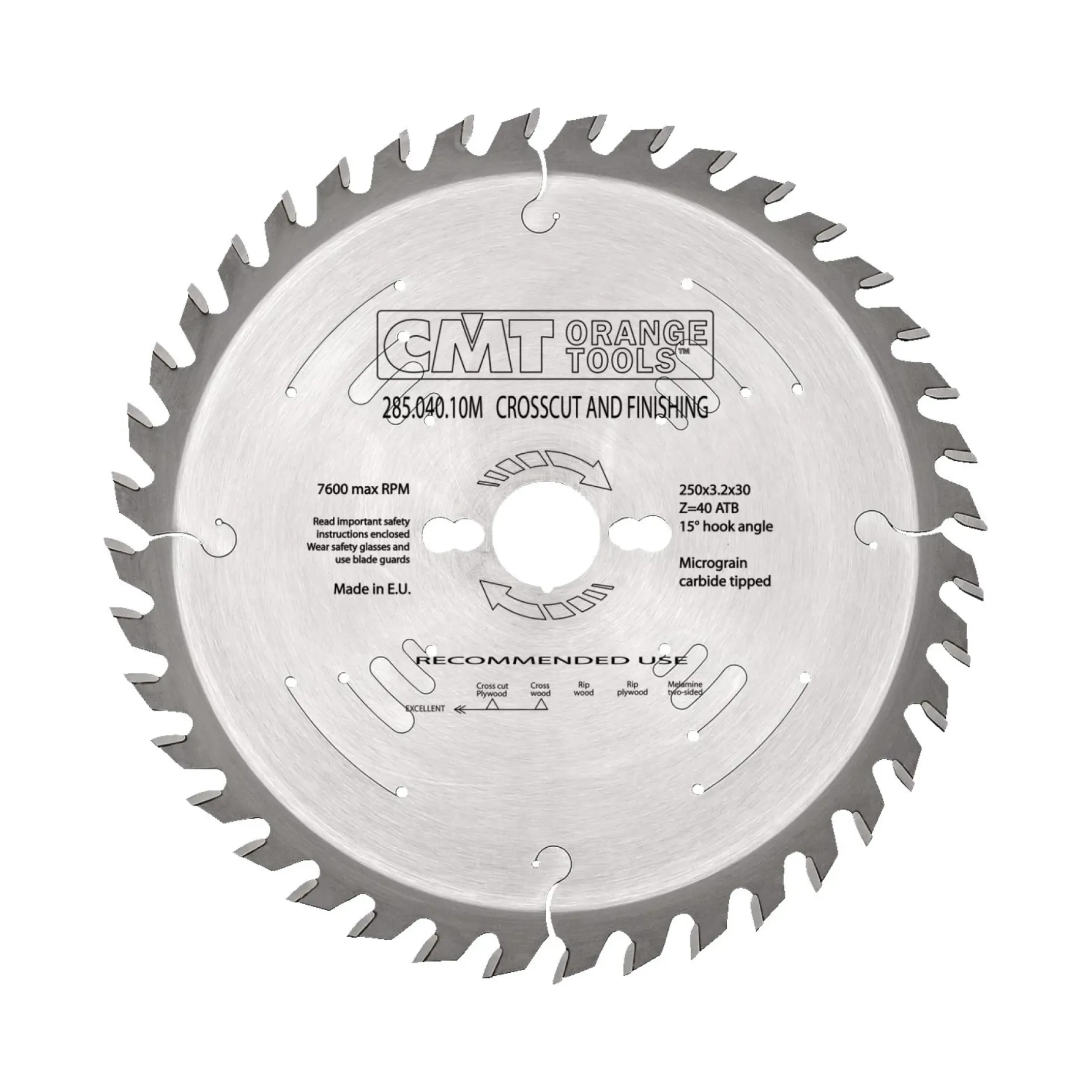CMT Z40UW RUNDSAVKLINGE 250X3,2X30 MM
