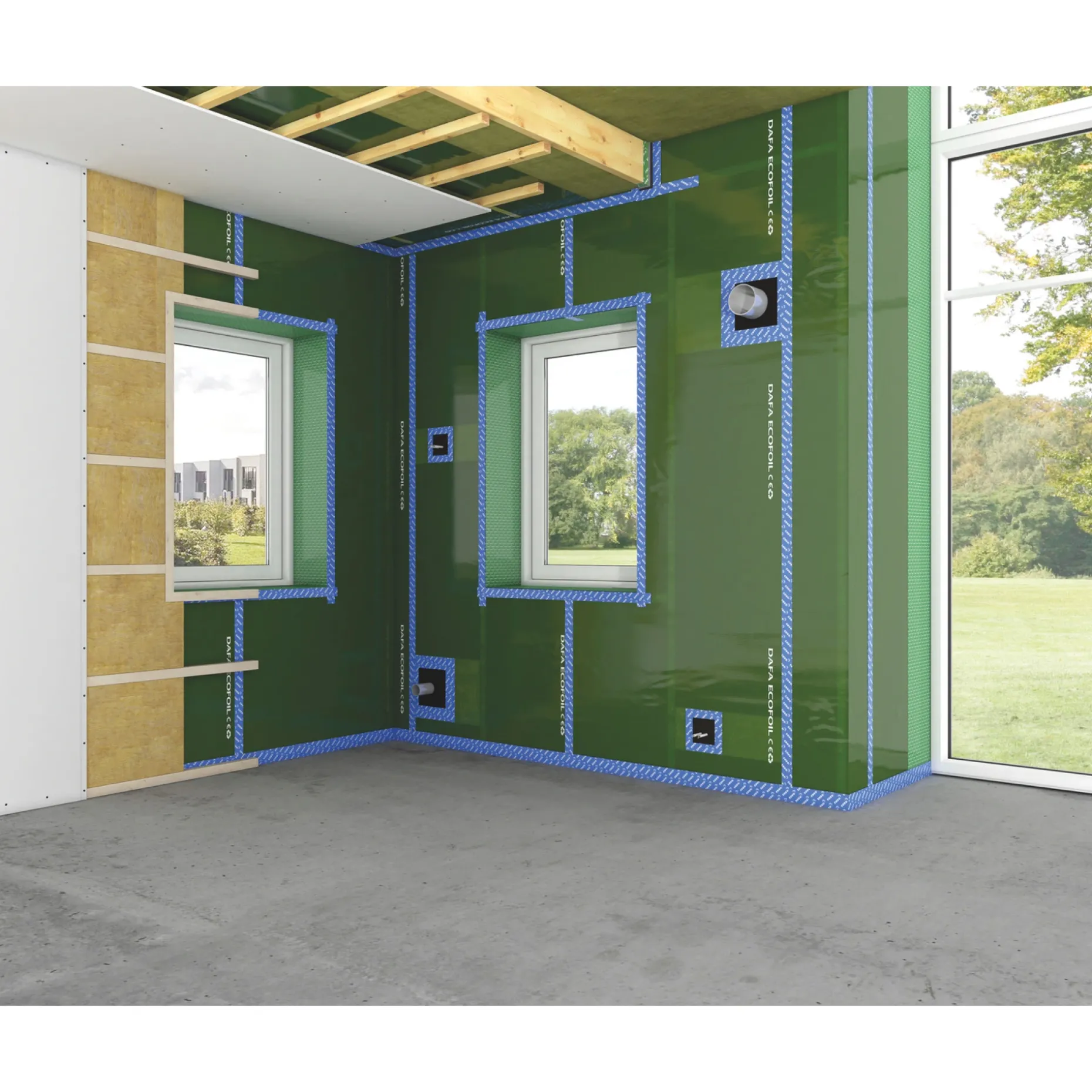 DAFA AIRSTOP SYSTEM ECOFOIL DAMPSPÆRRE 2 X 50 M