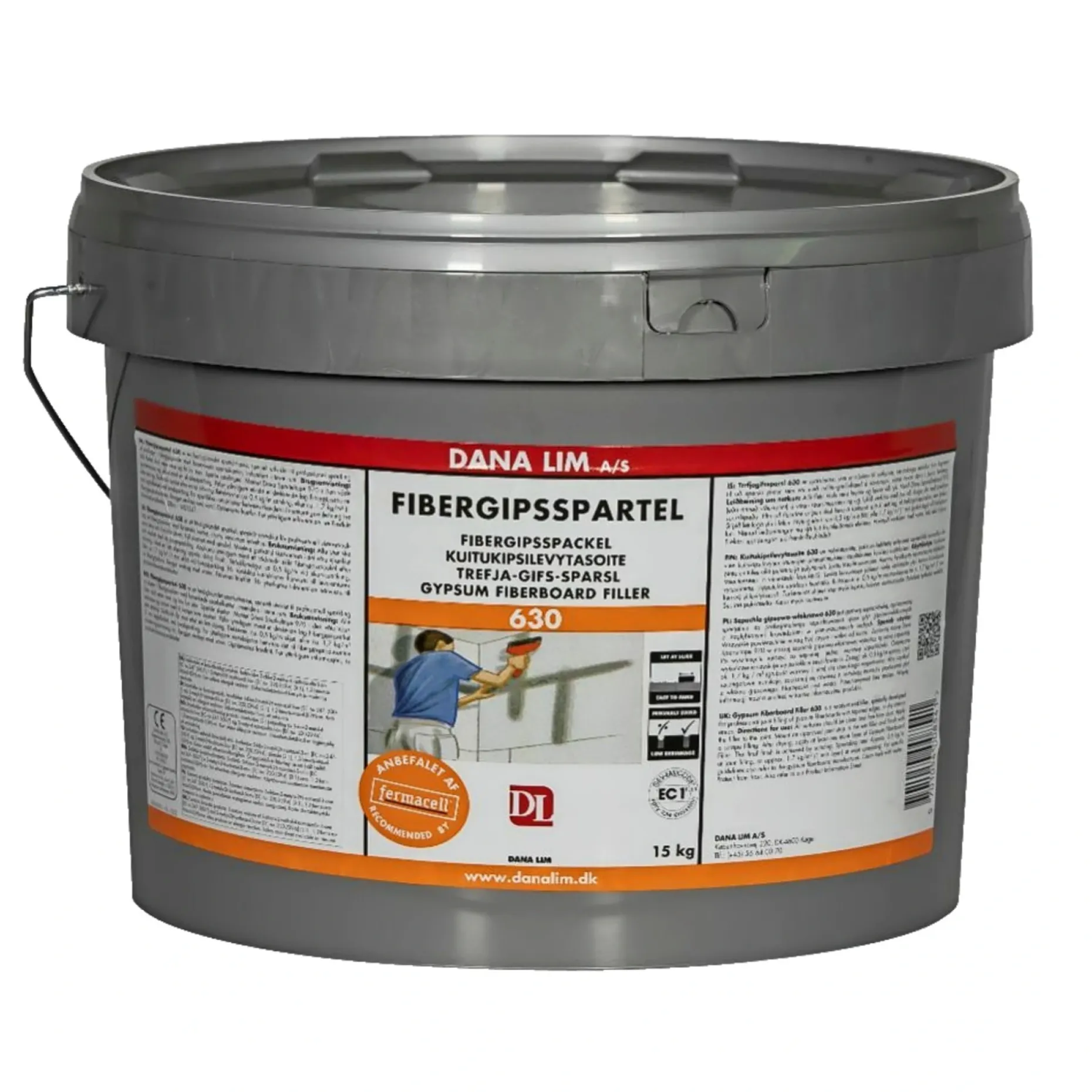 DANA LIM 630 FIBERGIPSSPARTEL 15 KG BEIGE