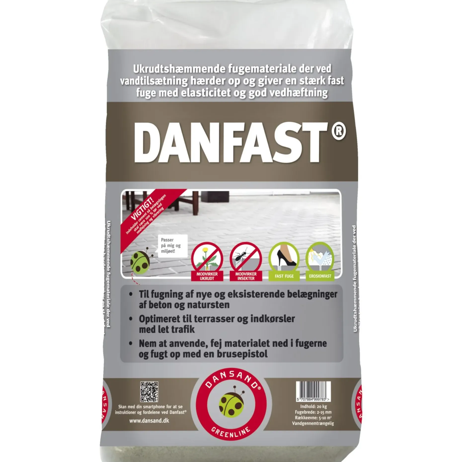 DANSAND NO GROW FUGESAND 20 KG 0-1 MM