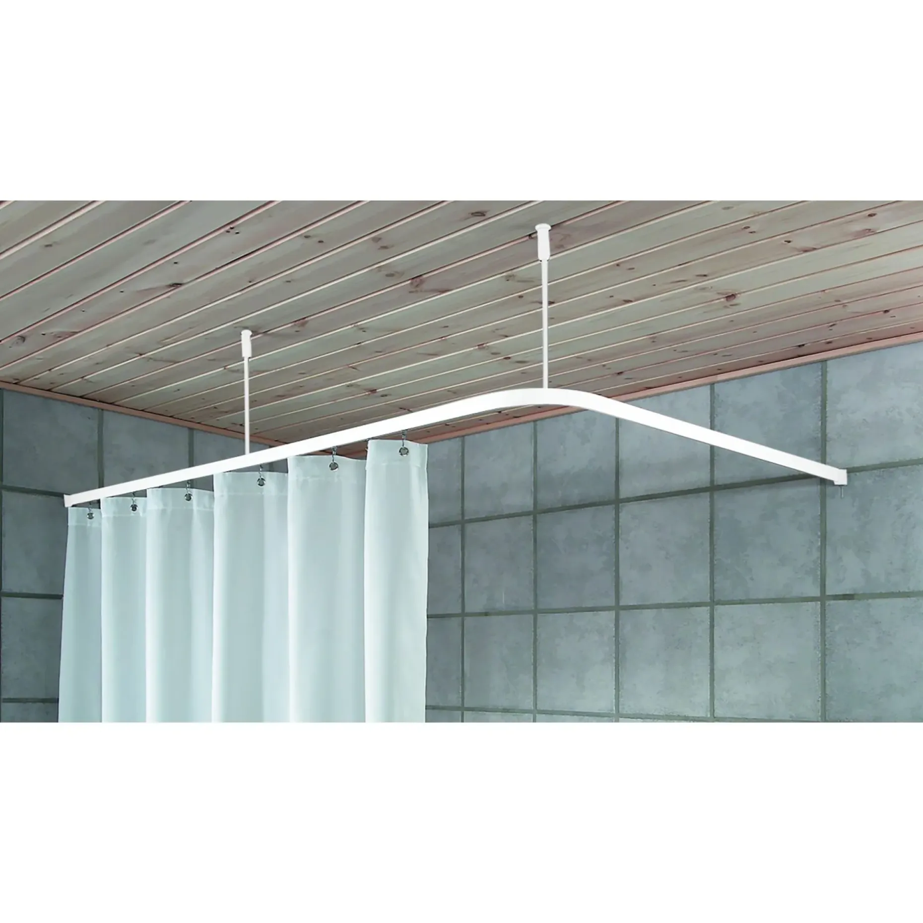 DEBEL UNIVERSAL KABINESTANG HVID 90-185 CM
