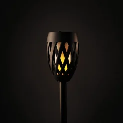 DET GAMLE APOTEK GLOWFIRE SOLCELLE FAKKEL SORT 58 CM