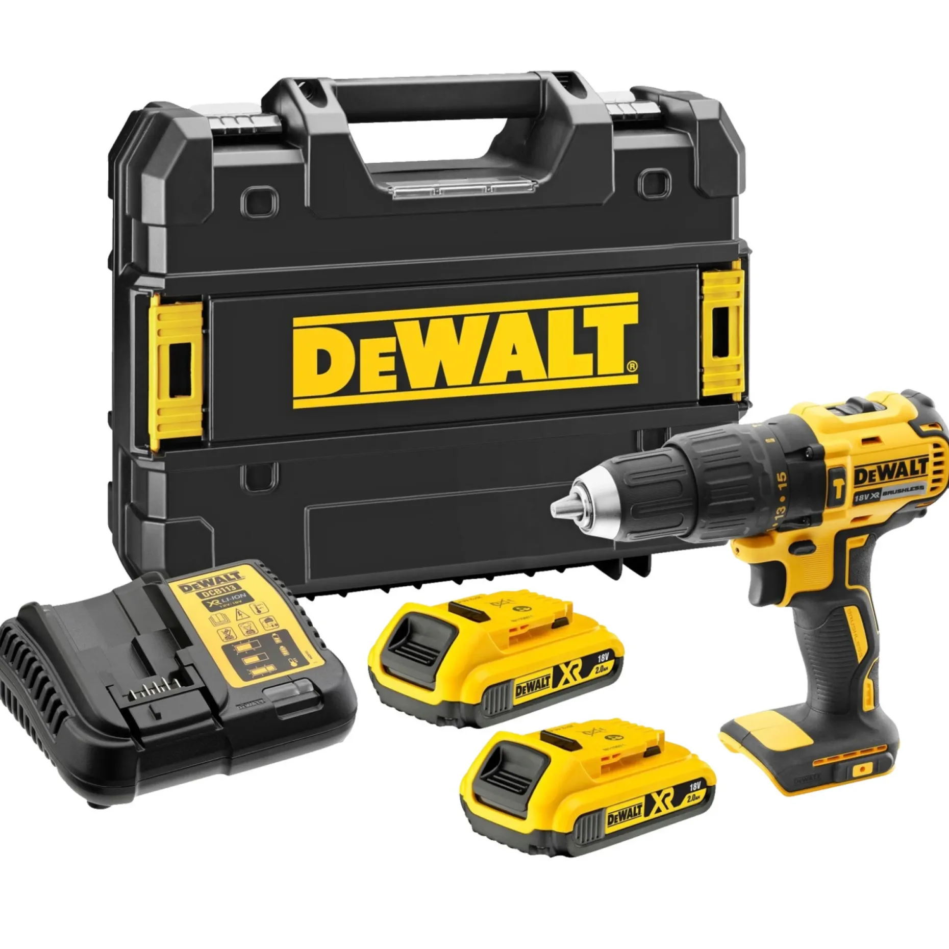 DEWALT DCD778D2T SLAGBOREMASKINE AKKU MED BATTERI OG LADER