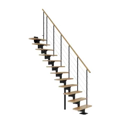 DOLLE BOSTON PLADSBESP. TRAPPE SORT EG SHAPE 6 GELÆNDER 12 TRIN