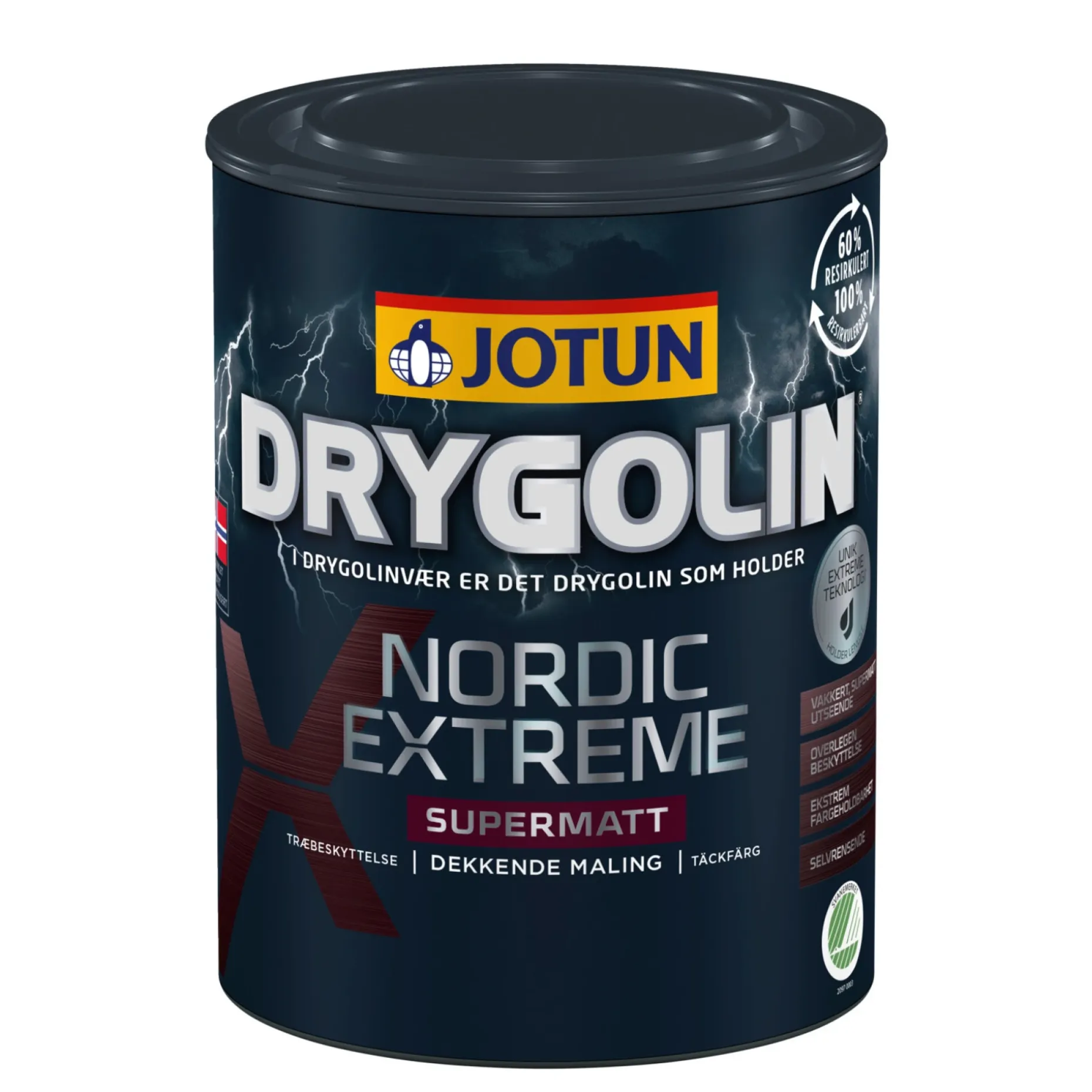 DRYGOLIN NORDIC EXTREME SUPERMAT TRÆBESKYTTELSE DÆKKENDE 0,68 L BASE C