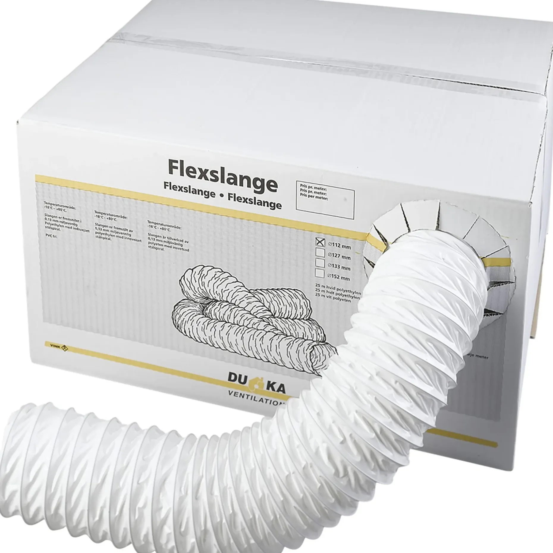 DUKA FLEXSLANGE Ø152 MM 25 M