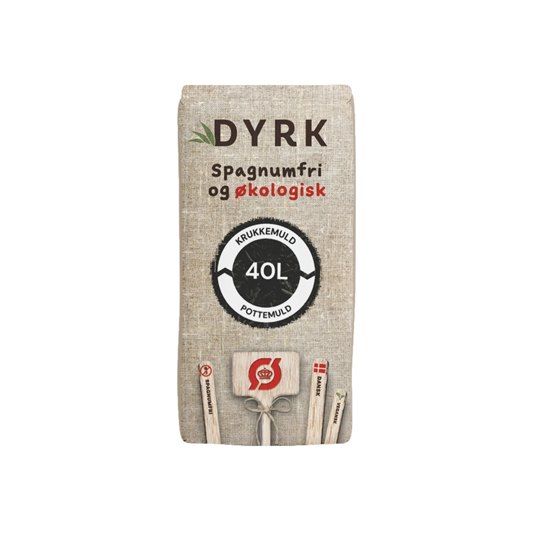 DYRK ØKOLOGISK OG SPAGNUMFRI KRUKKE- OG POTTEMULD 40 L