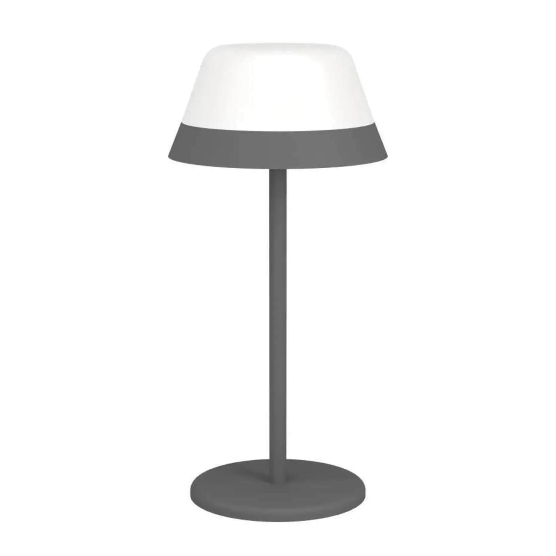 EGLO MEGGIANO GENOPLADELIG BORDLAMPE GRÅ/HVID