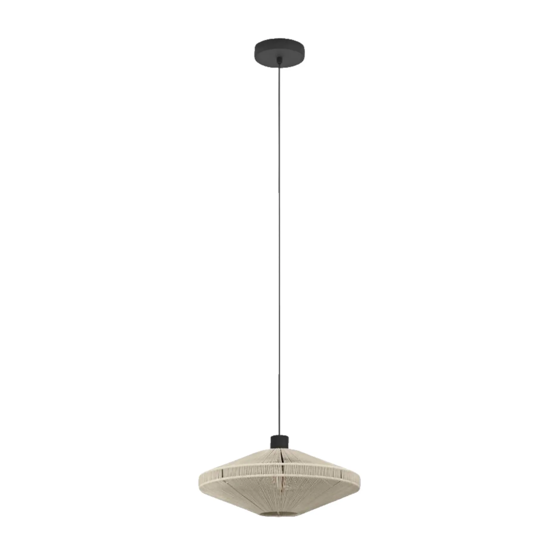 EGLO MIDSUMMER PENDEL SORT/CREME 38 CM