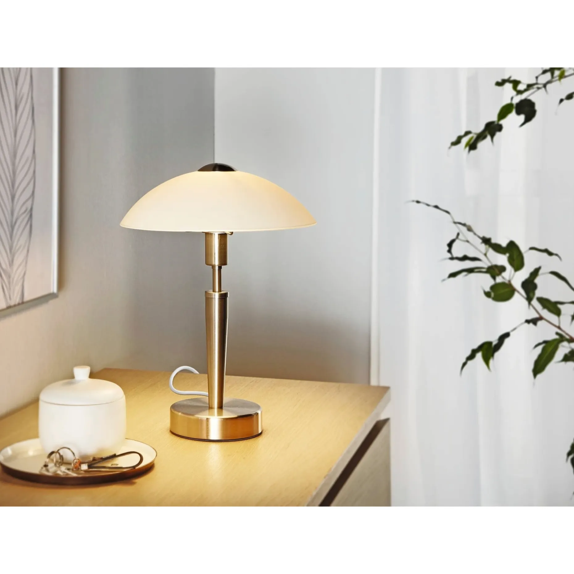 EGLO SOLO 1 BORDLAMPE HVID 35 CM