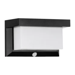 EGLO UTRERA SOLCELLE VÆGLAMPE SORT/HVID 32X0,12W