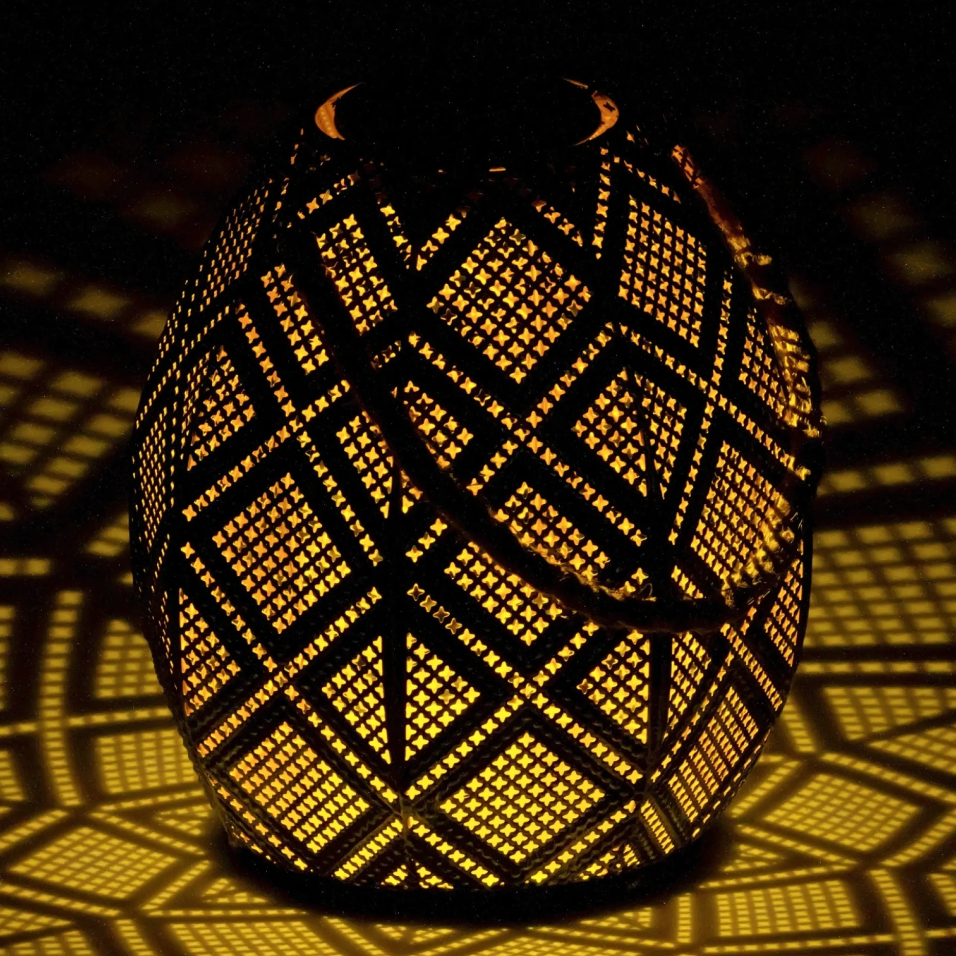 EGLO Z_SOLAR SOLCELLE LAMPE SORT/GULD/NØD 33,5 CM
