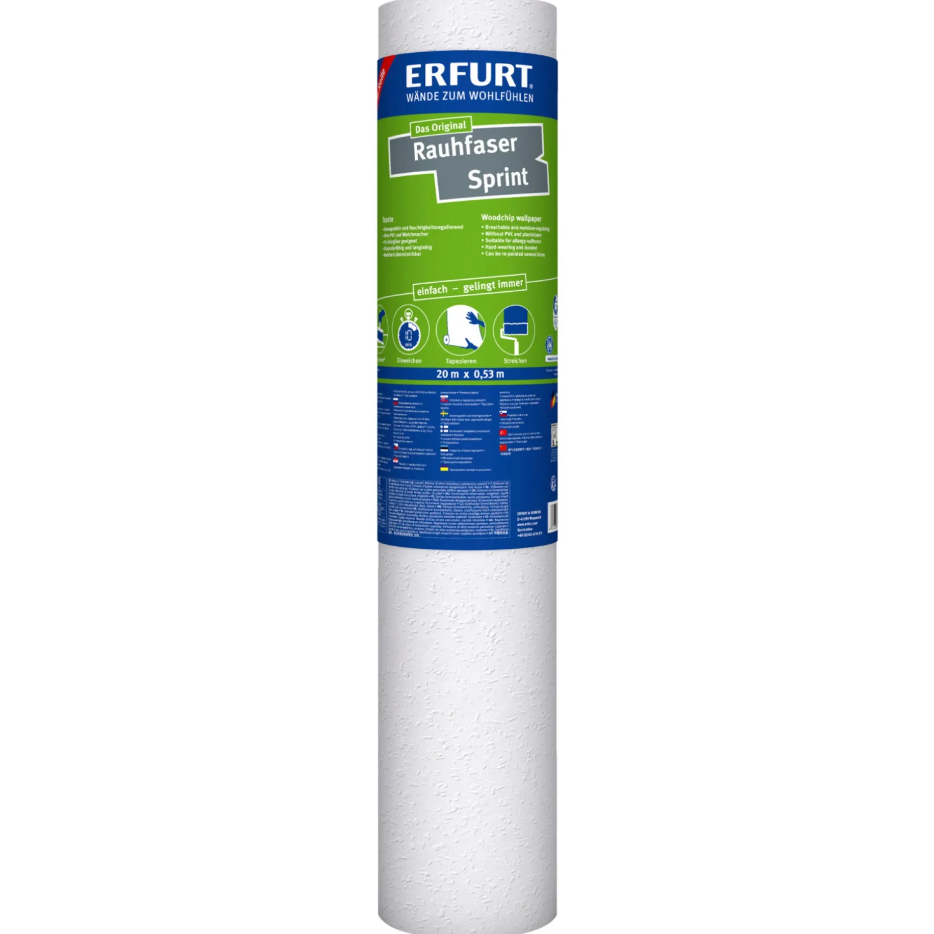 ERFURT SPRINT SAVSMULD TAPET 20 M X 53 CM
